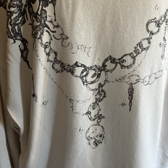 Goth Cross Oversized Long Sleeve - Picture 6 of 7